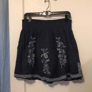 J crew embroidered skirt.